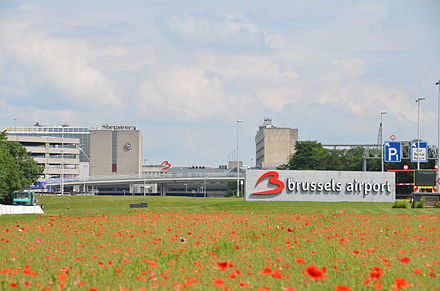 Brussels Airport is in Zaventem, a municipality immediately north of Brussels