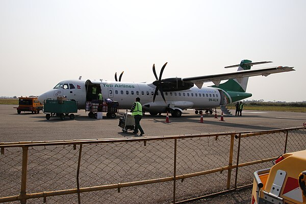Yeti Airlines ATR 72-500 at Gautam Buddha Airport