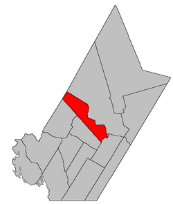 Lokasi berada di York County, New Brunswick.