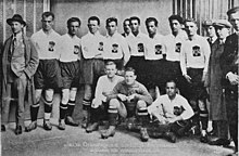 The Kingdom of SCS side had a poor showing Yugoslavia football team 1924.jpg