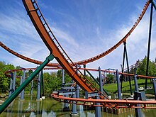 Yukon Striker and Vortex at Canada's Wonderland, May 2019.jpg