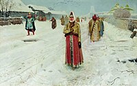 Domingo por la tarde (1889).  Museo-Reserva de Novgorod