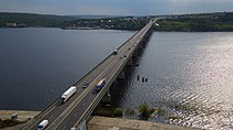 The Zaymishchensky bridge [ru] of the M7 highway in Tatarstan.