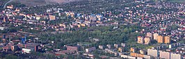 Aerial view of downtown Piekary Śląskie