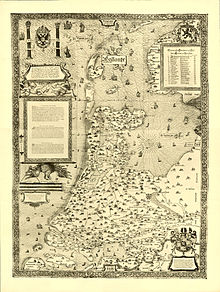 A 1558 map of Holland. 1558 Hollandt v Deventer.jpg
