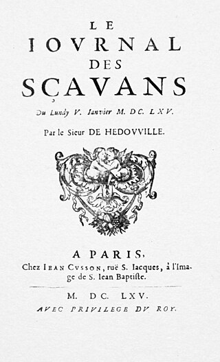 <i>Journal des sçavans</i> French scholarly journal