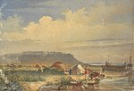 Миниатюра для Файл:1848 - 201 - Fort Rayim. View from Syr Darya bank, June 1848, by Taras Shevchenko.jpg