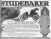 1905 Studebaker advertisement claiming (at the bottom) Association of Licensed Automobile Manufacturers membership 1905StudebakerElectricAd1.jpg