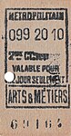 Ligne no 3 Ticket de 2e classe émis le 99e jour de l’année 1920, soit le jeudi 8 avril 1920.