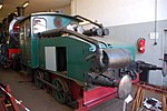 1935年に木炭ガス仕様に改造されたドゥーツ（英語版）製XIV R型ディーゼル機関車(1917年製造2692号車、バイエルン鉄道博物館所蔵)[25]