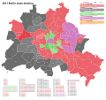 Black for the CDU, Purple for Linke, Red for the SPD, 2011 Berlin state election