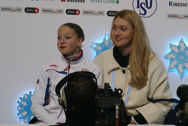 Sotskova with her former coach, Svetlana Panova