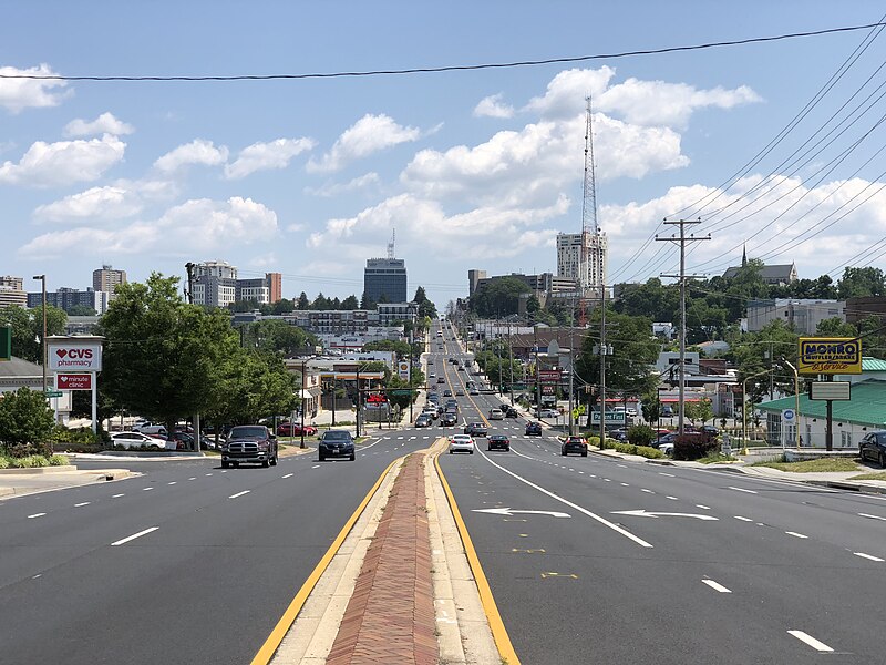 File:2020-07-02 14 23 40 View south along Maryland State Route 45 (York Road) at Radcliffe Road in Towson, Baltimore County, Maryland.jpg