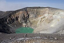 Vulkankrater auf den Kurilen