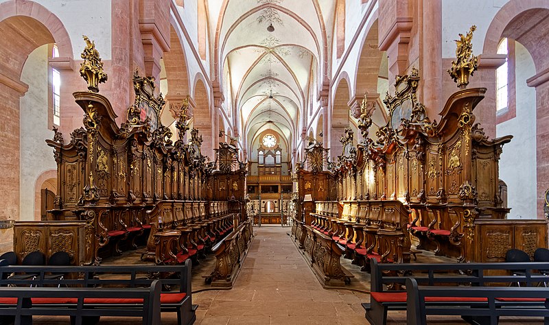 File:4.5.2019. Besuch der Klosterkirche Bronnbach. 11.jpg