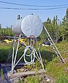 Aboveground water tank at Arctic Chalet, Inuvik, NT.jpg