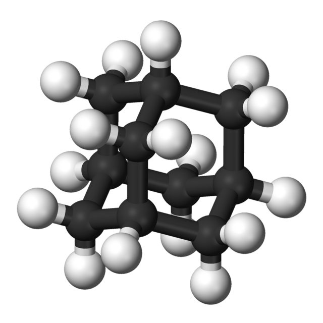 Ball-and-stick model of adamantane