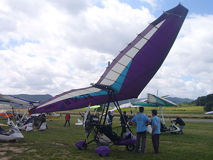 A Cosmos ultralight trike at the Aerosport air show in 2013 Aerosport 2013 (Igualada) EC-XLA (aircraft).JPG