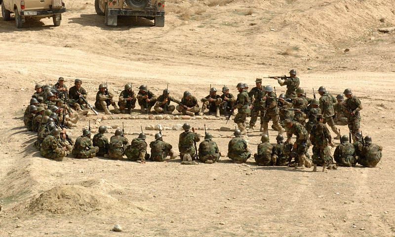 File:Afghan National Army instructors give recruits combat training (4438221020).jpg