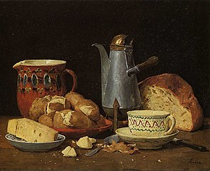 Café, lait et pommes de terre