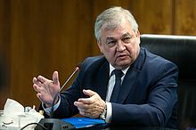 Russia's special envoy on Syria and lead negotiator to the Astana talks, Alexander Lavrentyev, 23 January 2017 Alexander Lavrentyev (139509281608353889483984).jpg