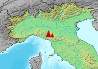 Location of the Alpi Apuane in Italy Alpi Apuane Posizione.png