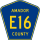 County Road E16 marker