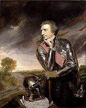 The policies of General Jeffrey Amherst, a British hero of the Seven Years' War, helped to provoke Pontiac's War (oil painting by Joshua Reynolds, 1765). Amherst.jpg
