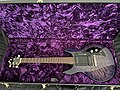 Guitare électrique Ampeg AMG1 "Purple Burst" dans son étui TKL