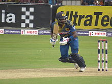 Angelo Mathews clipping a delivery off his legs.JPG