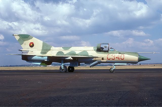 An Angolan Air Force MiG-21bis
