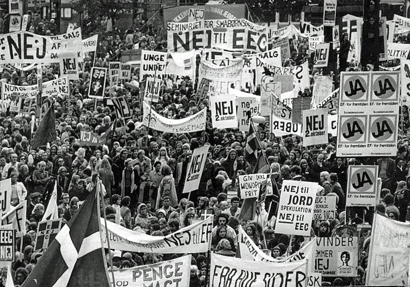 Manifestazione contro la CEE - Danimarca 1972