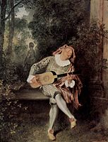 Antoine Watteau, Musicien, 1717-1719, 55,2 × 43,1 cm