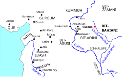 Localização de Luhuti (Luash), mostrando a capital (Afis)