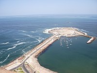 Vista panorámica de la Península del Alacrán desde el Morro de Arica.