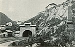 Tunnel portal of the Arlberg tunnel