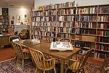 The Holmes' study room holds the library's special collection on Arthur Conan Doyle