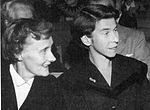 Astrid Lindgren och Tove Jansson 1958