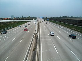 A autoestrada A2 em Mödling.