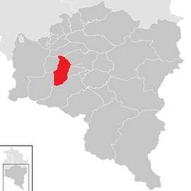 Poloha obce Bürs v okrese Bludenz (klikacia mapa)