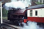 Bagnall 0-6-0ST 2996 Victor di Pullman, WSR, Bushops Lydeard November 1980 Slides271 (9972220696).jpg