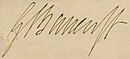 Firma di George Bancroft