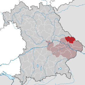Расположение района Реген