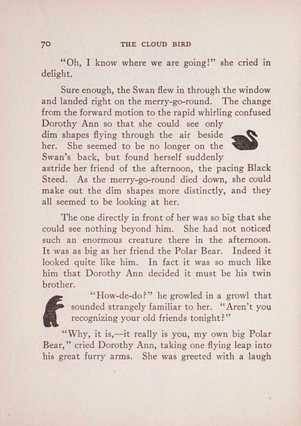 File:Bear and swan illustrations by Edith Ballinger Price for Margaret C. Getchell. (1916) The Cloud Bird, Worcester, MA — The Davis Press Inc, p. 70.pdf