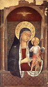 Ama Birjina eta Haurra bedeinkatzen, Santa Maria Sopra Minerva, Erroma, 1449 (Fra Angelicori ere egotzi diote)