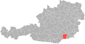 Poziția localității Districtul Deutschlandsberg