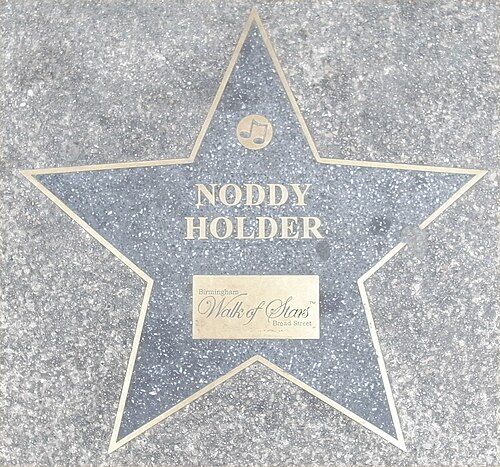 Image: Birmingham Walk of Stars Noddy Holder