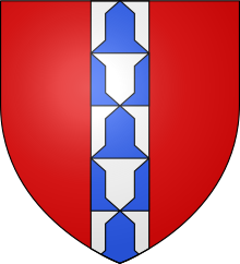 Blason Famille fr Pérusse des Cars (pal de vair).svg