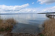 Blick auf den Ammersee von der Höhe Mühlfeld 8a aus