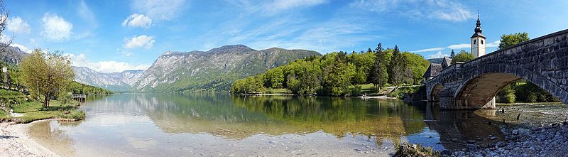 File:Bohinj lake - bridge.jpg